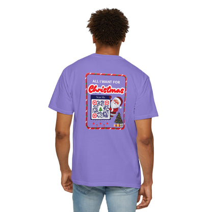 Unisex Christmas Spirit Garment-Dyed Shirt