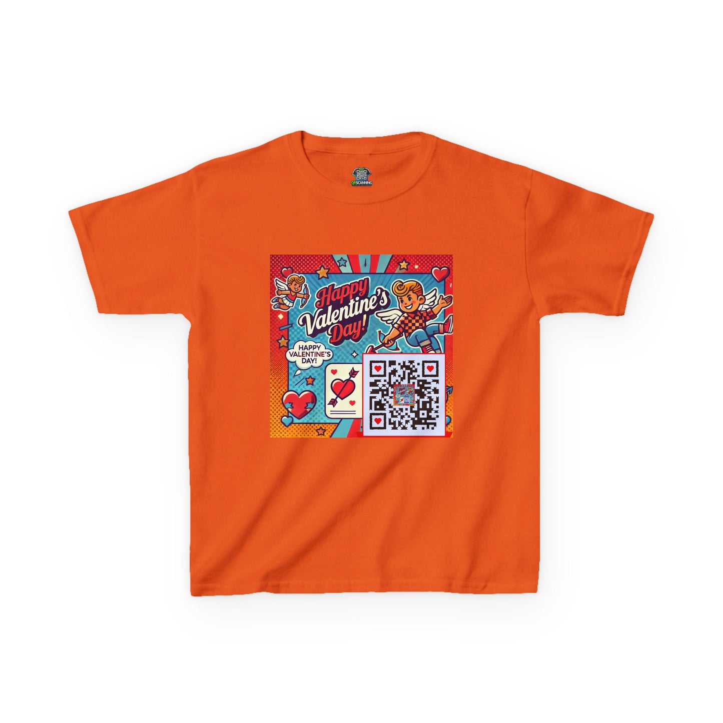 Valentines Day QR Code Kids Tee