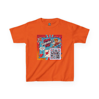Valentines Day QR Code Kids Tee