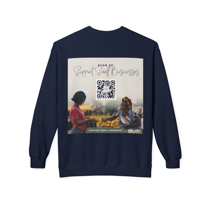 Support Small Business - Unisex Midweight Softstyle Fleece Crewneck Sweatshirt