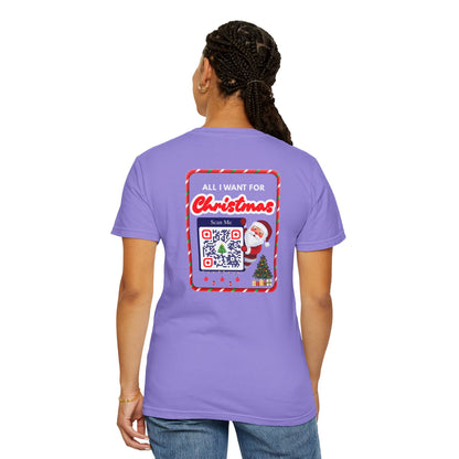 Unisex Christmas Spirit Garment-Dyed Shirt
