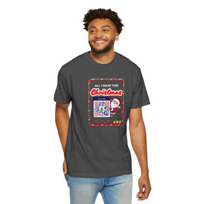 Unisex Christmas Spirit Garment-Dyed Shirt