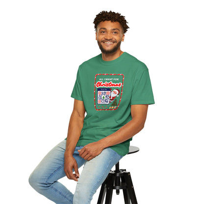 Unisex Christmas Spirit Garment-Dyed Shirt
