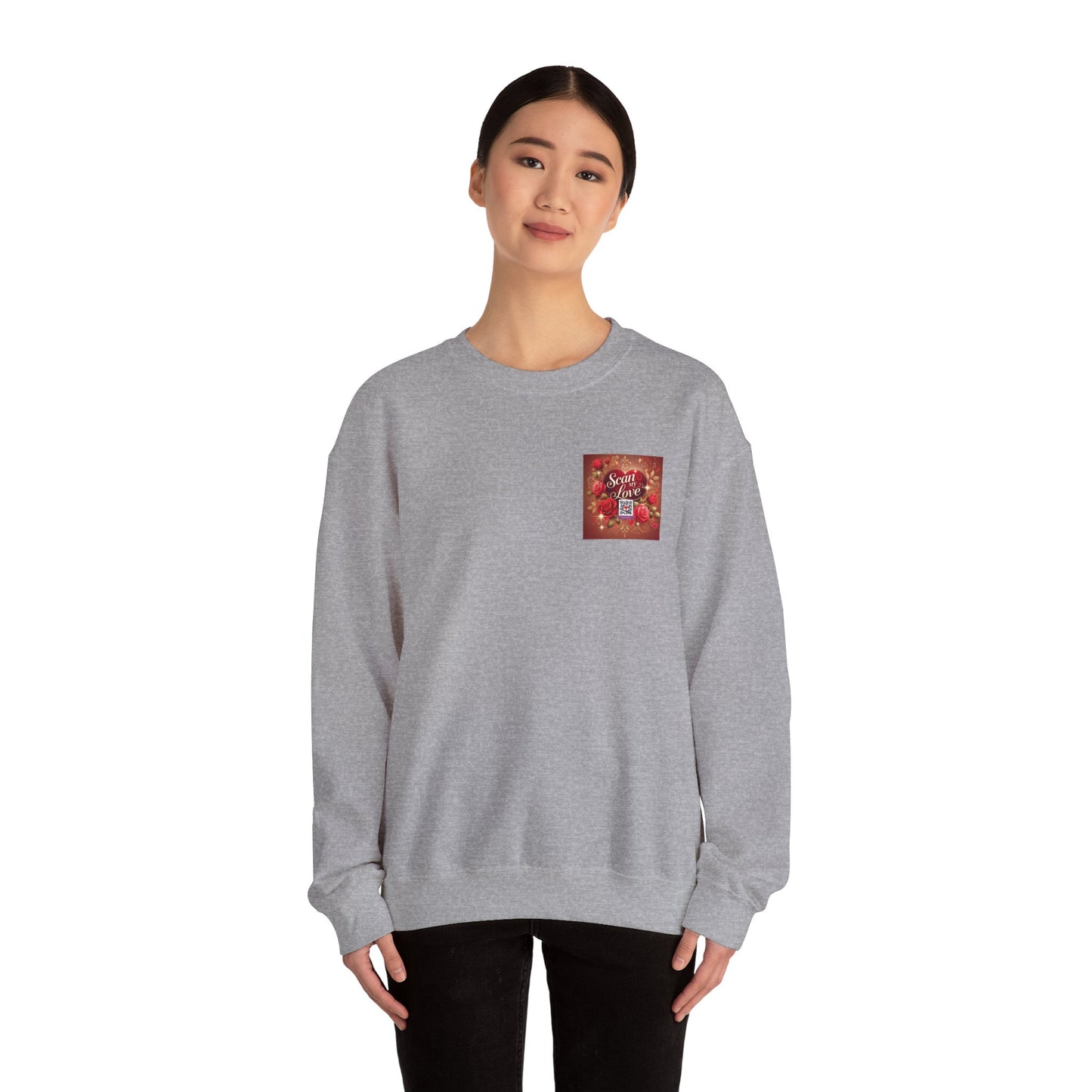 Scan My Love - Unisex Heavy Blend™ Crewneck Sweatshirt