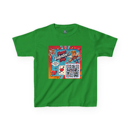 Valentines Day QR Code Kids Tee