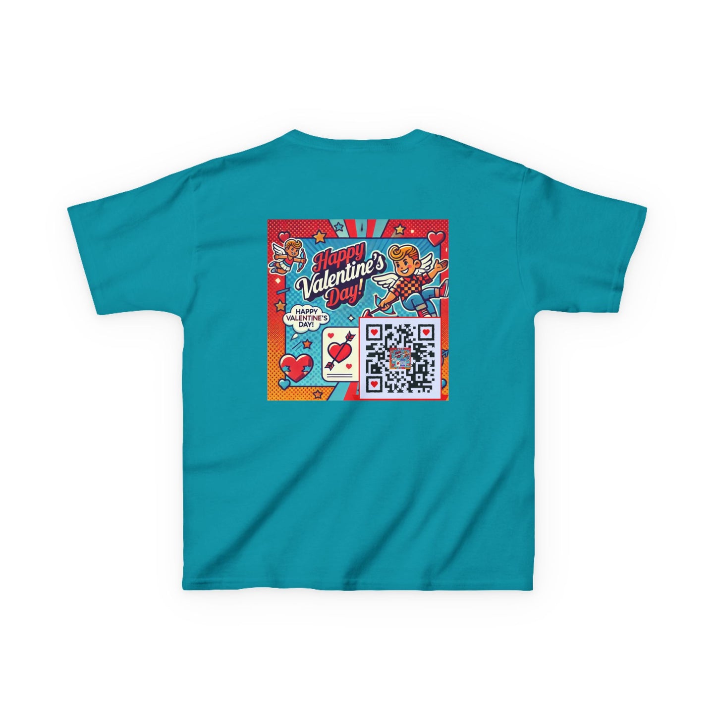 Valentines Day QR Code Kids Tee