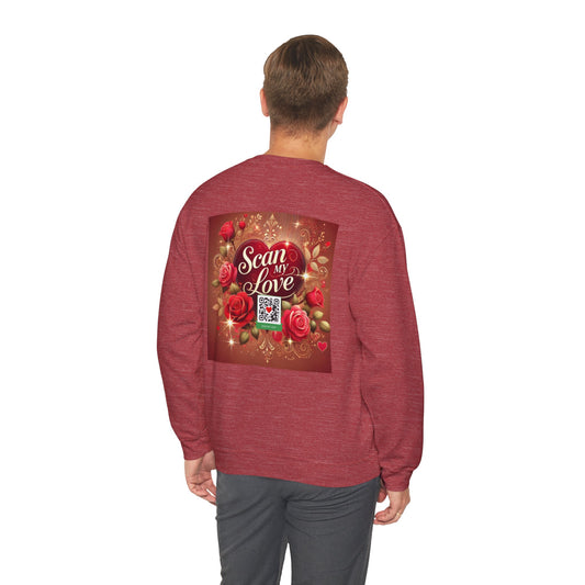 Scan My Love - Unisex Heavy Blend™ Crewneck Sweatshirt