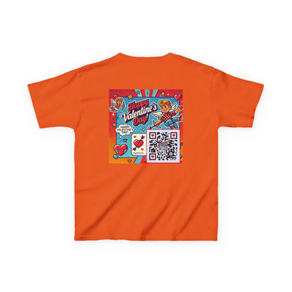 Valentines Day QR Code Kids Tee