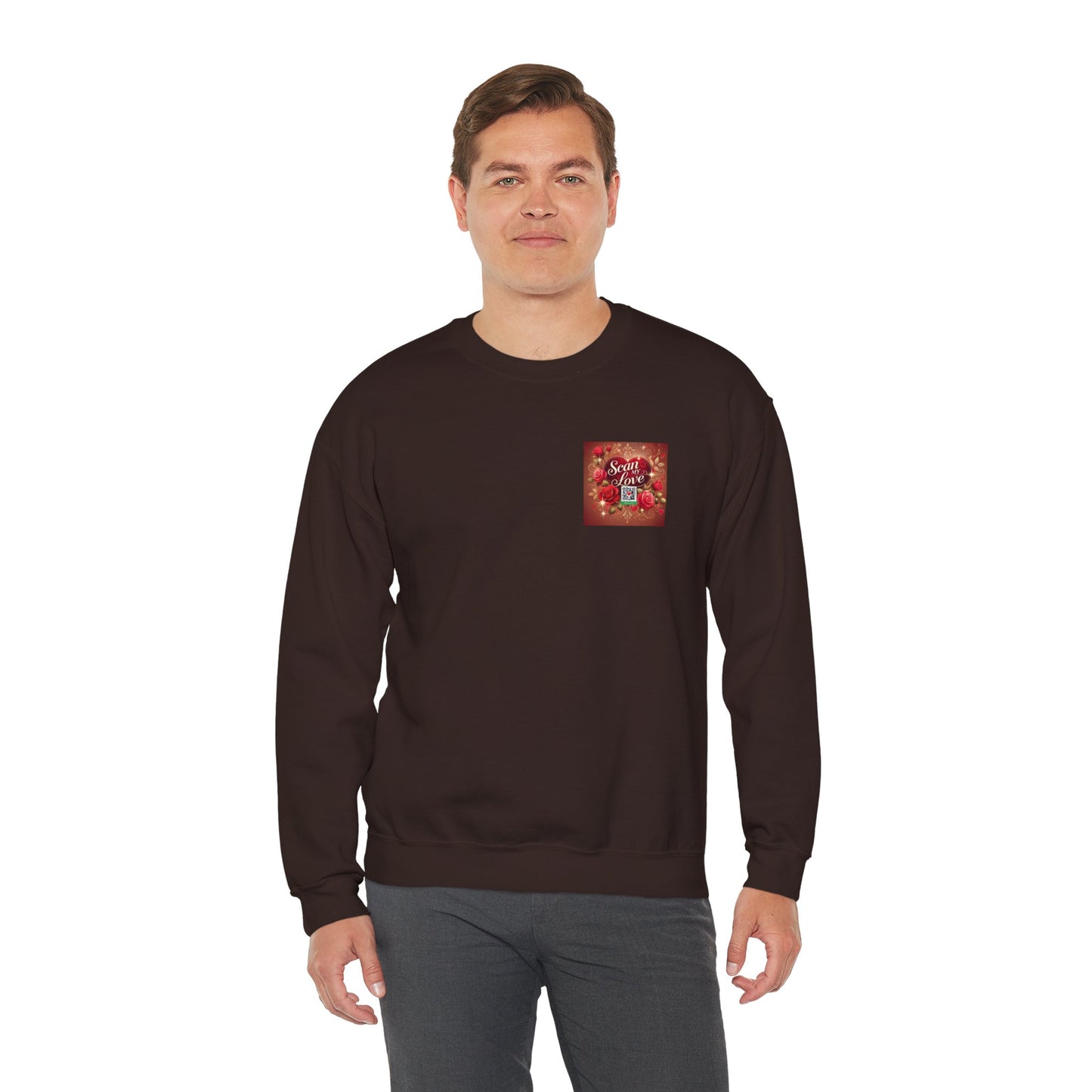 Scan My Love - Unisex Heavy Blend™ Crewneck Sweatshirt