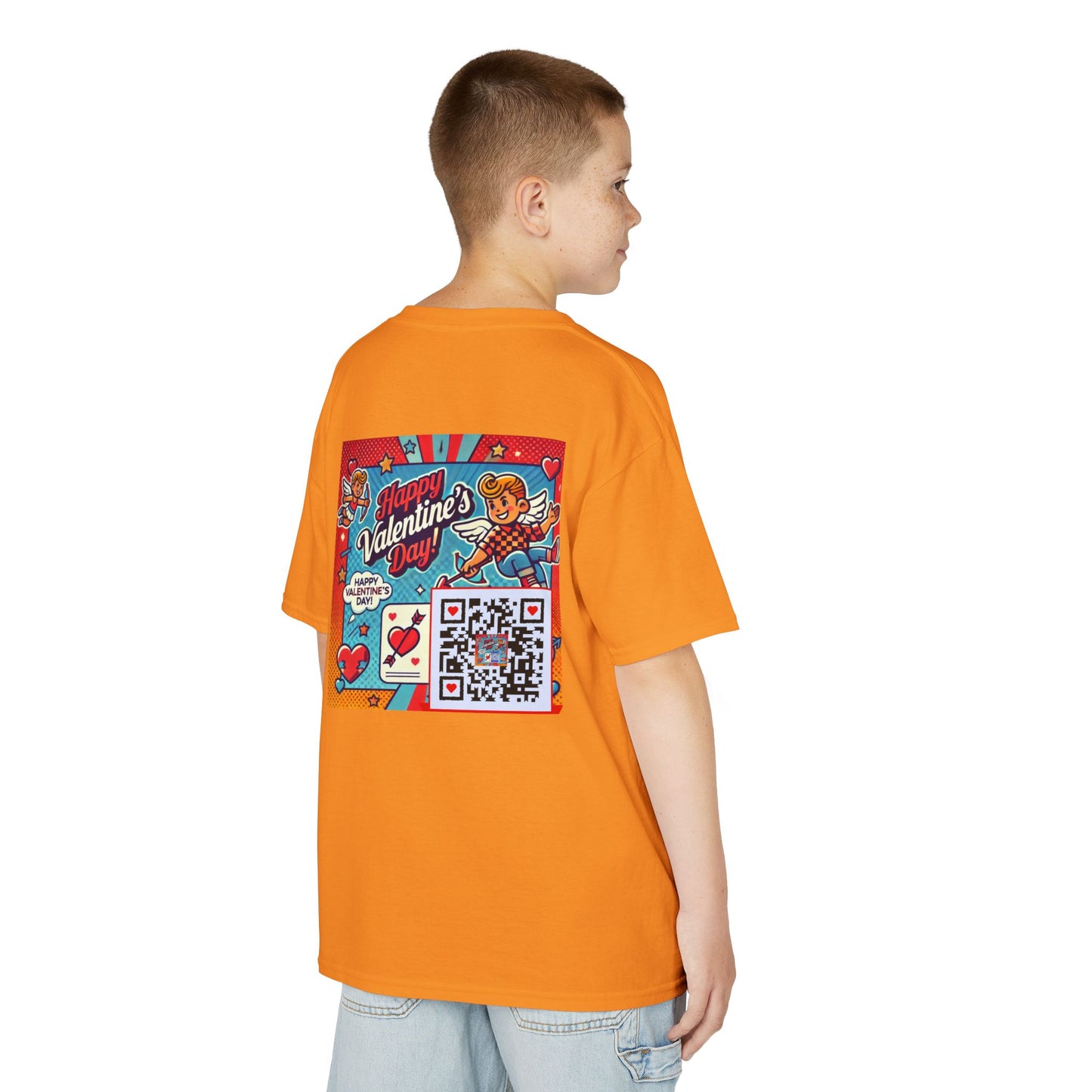 Valentines Day QR Code Kids Tee