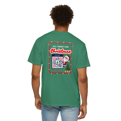 Unisex Christmas Spirit Garment-Dyed Shirt