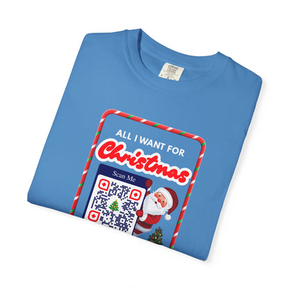 Unisex Christmas Spirit Garment-Dyed Shirt