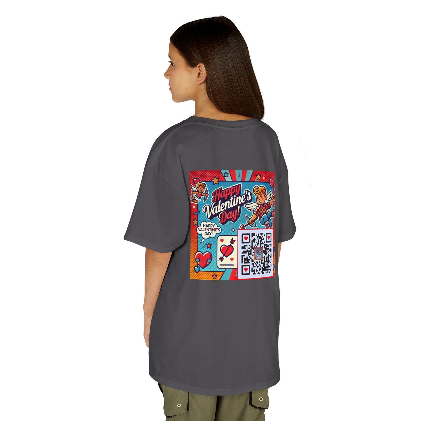 Valentines Day QR Code Kids Tee