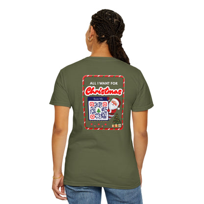 Unisex Christmas Spirit Garment-Dyed Shirt