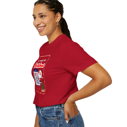 Unisex Christmas Spirit Garment-Dyed Shirt