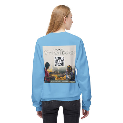 Support Small Business - Unisex Midweight Softstyle Fleece Crewneck Sweatshirt