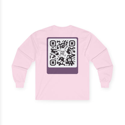 QR Long Sleeve Tee - Scannable 'Awesome'