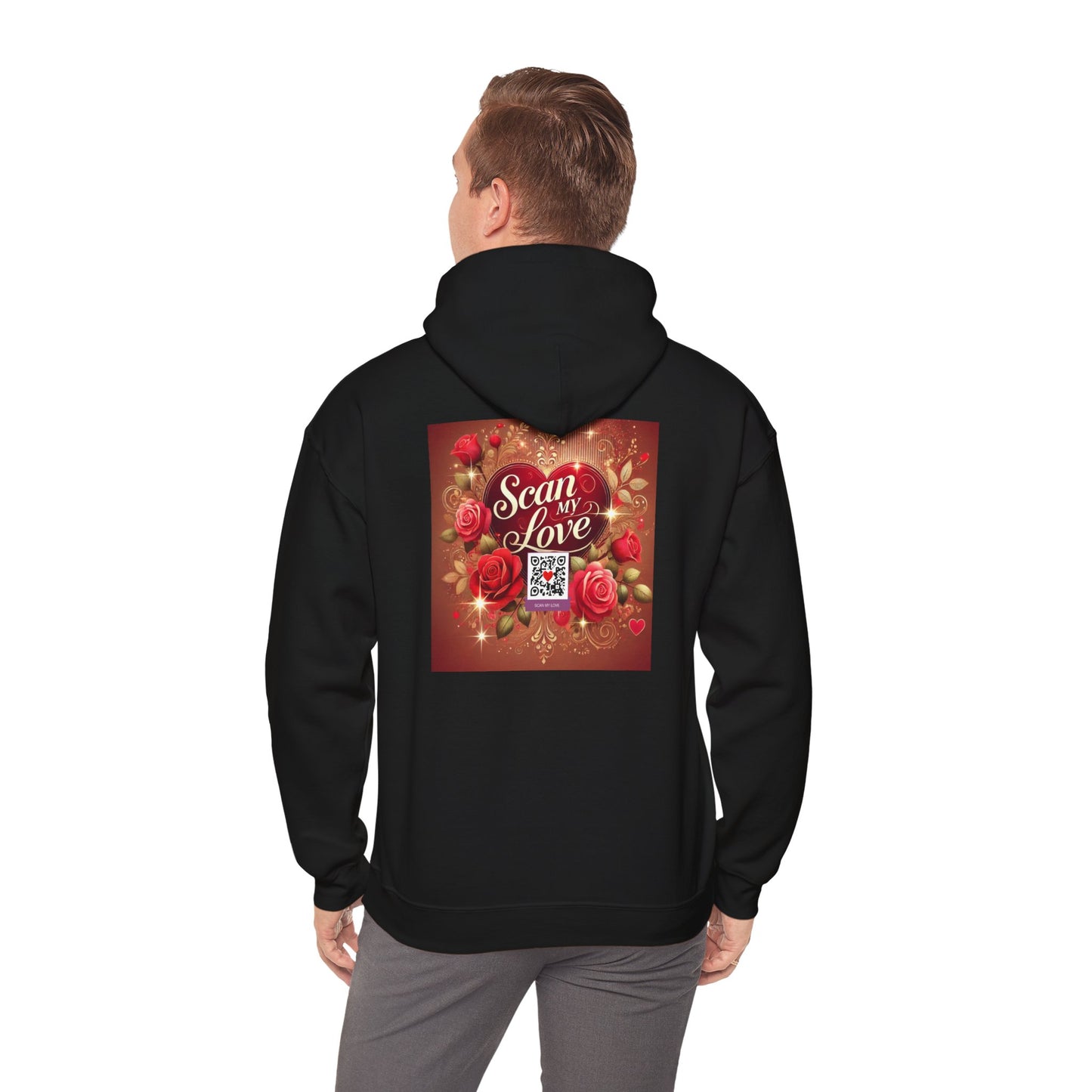 Scan My Love - Unisex Heavy Blend™ Hooded Sweatshirt