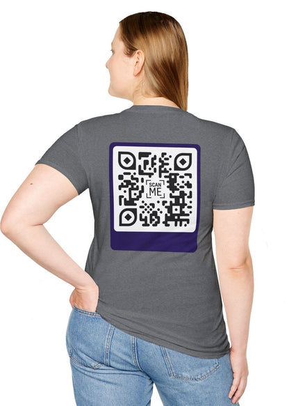 QR Tee shirt - Scannable 'Awesome' Design