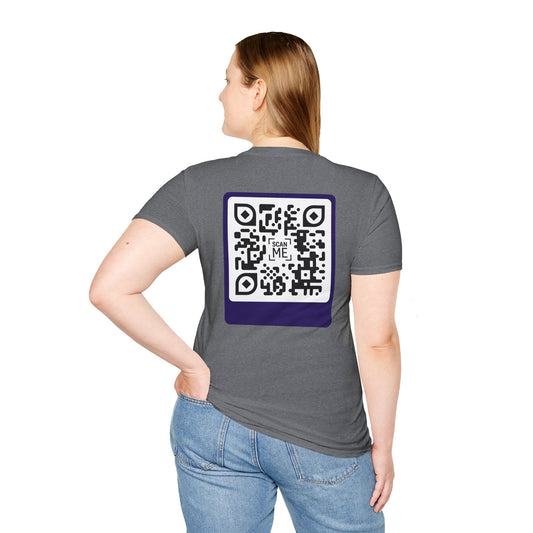 QR Tee shirt - Scannable 'Awesome' Design