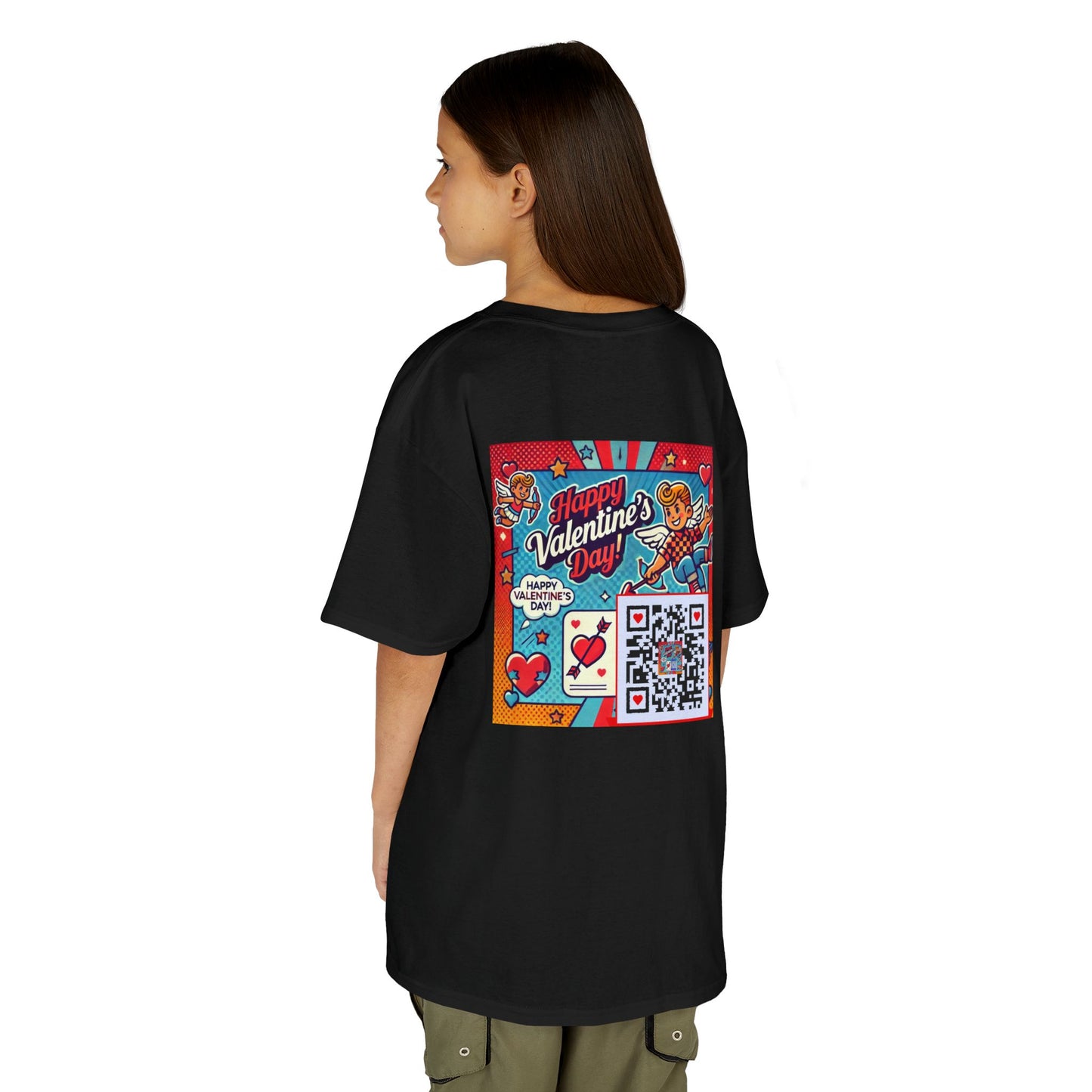 Valentines Day QR Code Kids Tee