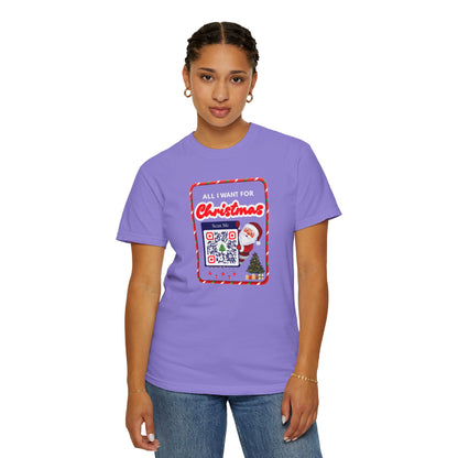Unisex Christmas Spirit Garment-Dyed Shirt