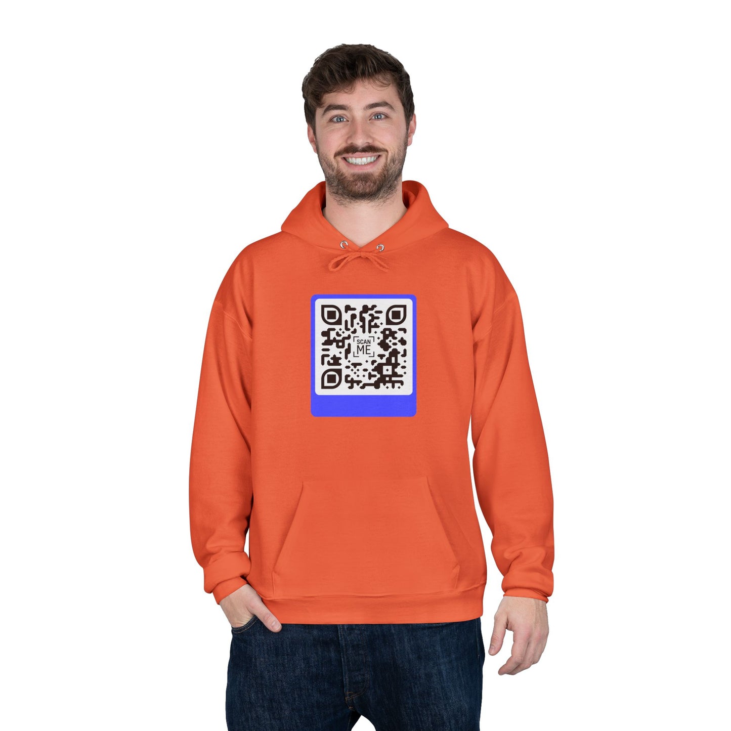 Scannable 'Smile' QR Code Hoodie