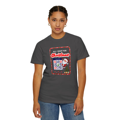 Unisex Christmas Spirit Garment-Dyed Shirt