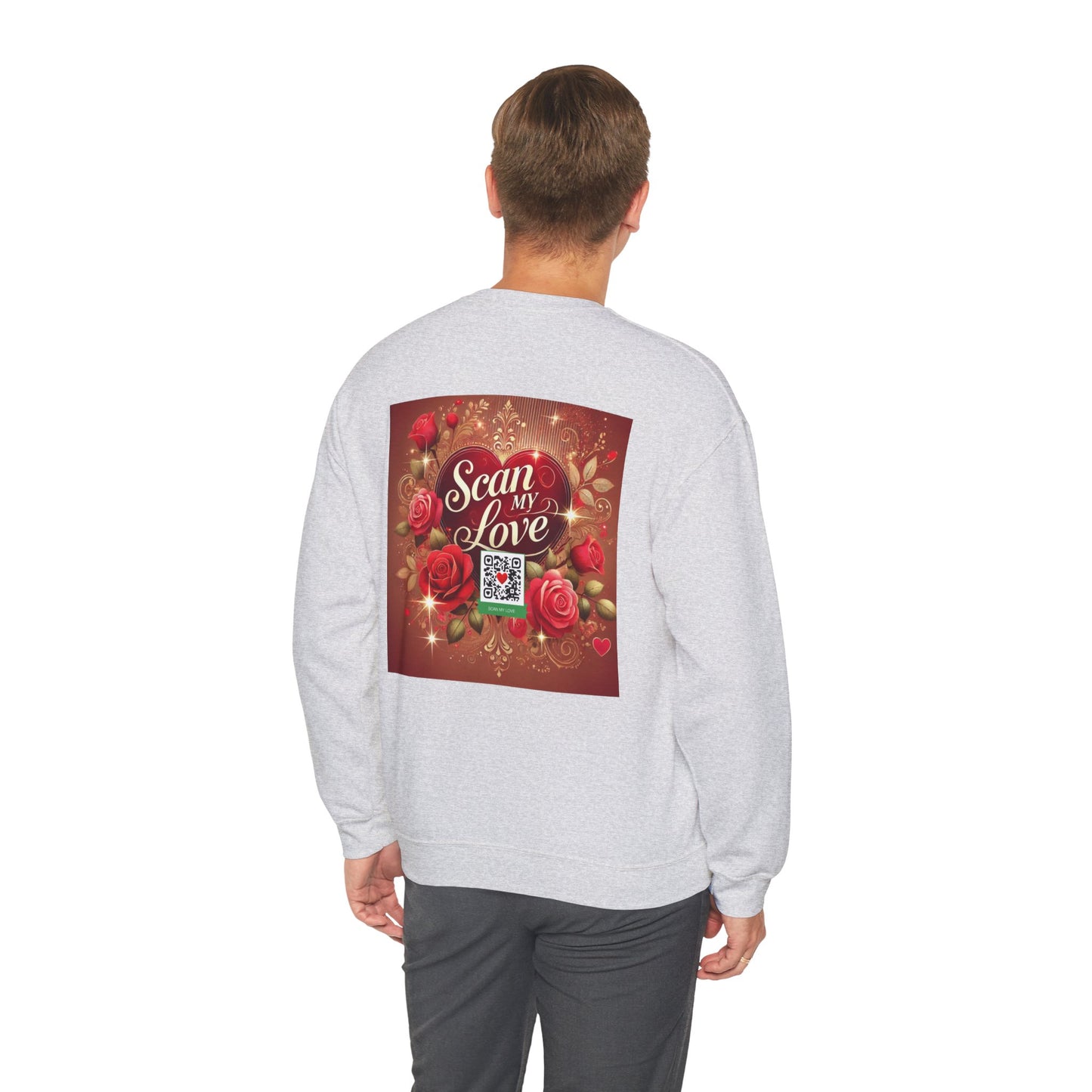 Scan My Love - Unisex Heavy Blend™ Crewneck Sweatshirt