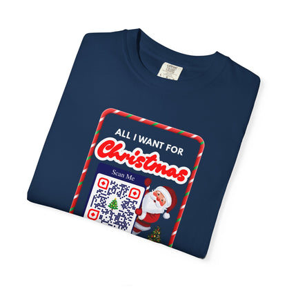 Unisex Christmas Spirit Garment-Dyed Shirt