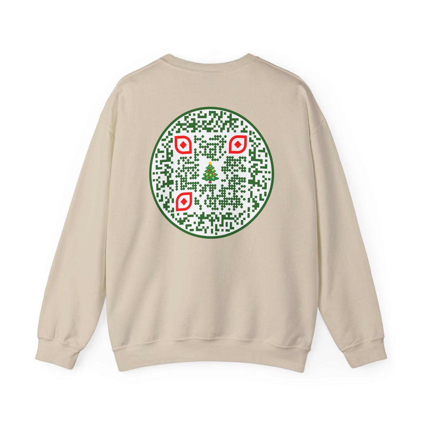 QR-Enabled Festive Crewneck Sweatshirt