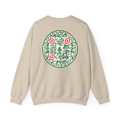 QR-Enabled Festive Crewneck Sweatshirt