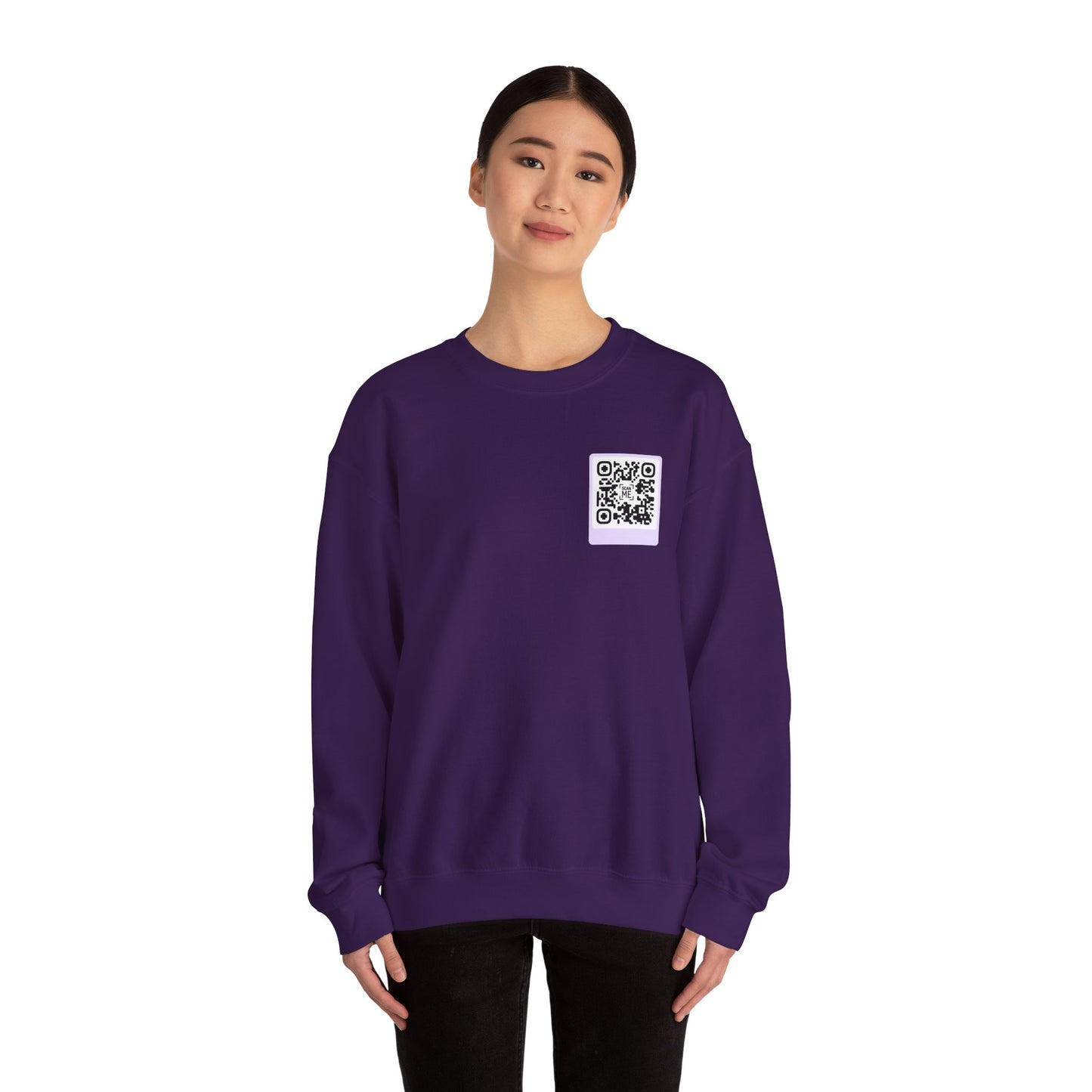 Scannable 'Someone Loves You' QR Crewneck Sweatshirt