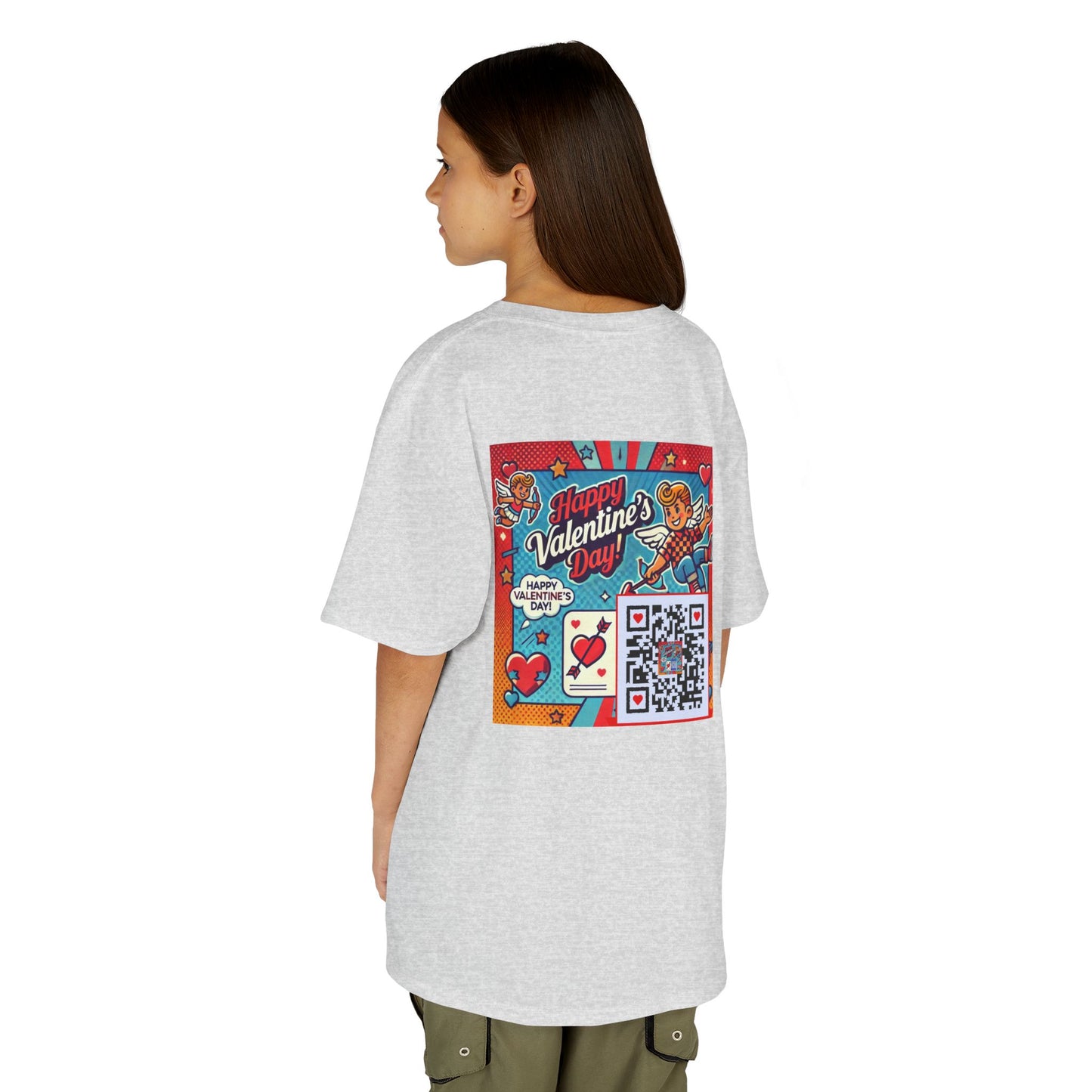 Valentines Day QR Code Kids Tee