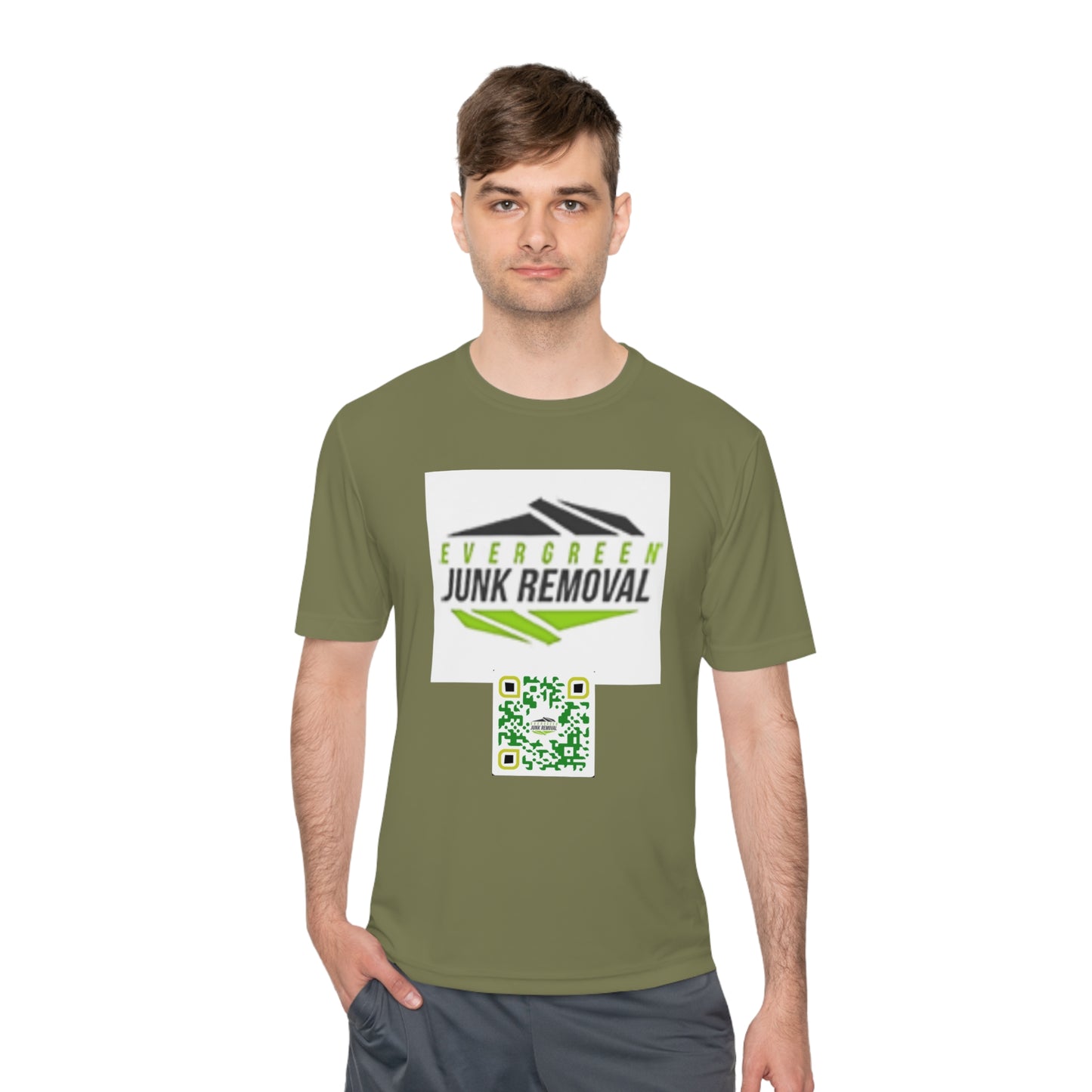 QR Custom "Evergreen" Unisex Moisture Wicking Tee