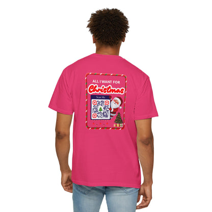 Unisex Christmas Spirit Garment-Dyed Shirt