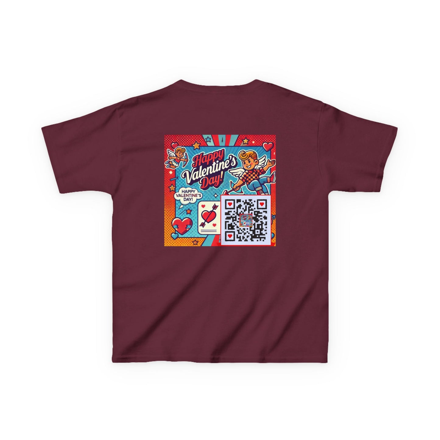 Valentines Day QR Code Kids Tee