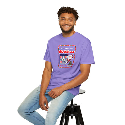 Unisex Christmas Spirit Garment-Dyed Shirt