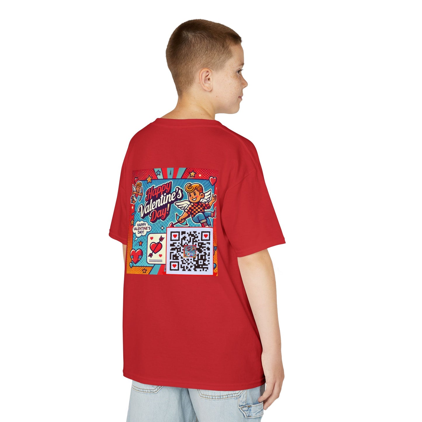 Valentines Day QR Code Kids Tee