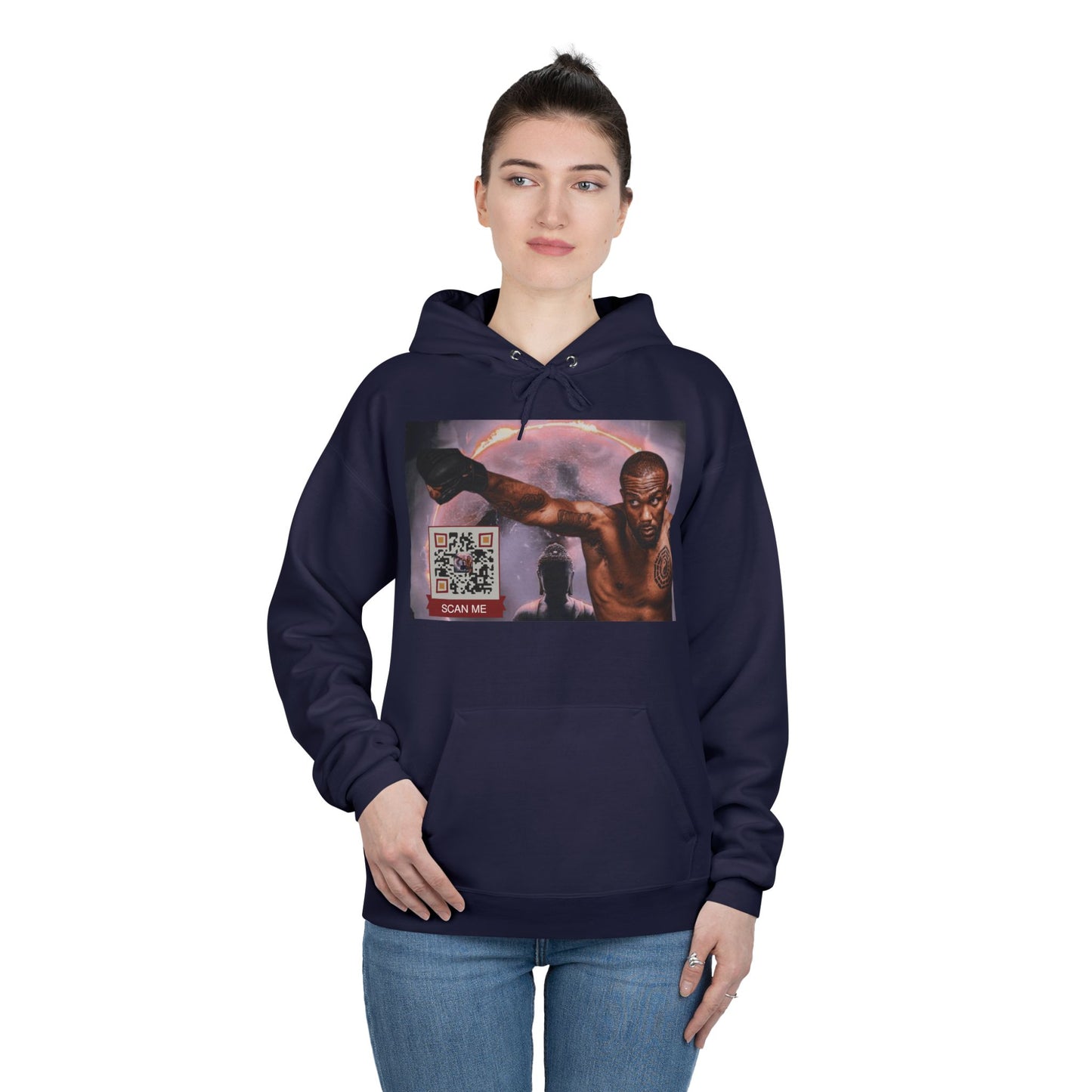 QR Custom "Sacred Beast" Unisex EcoSmart® Pullover Hoodie Sweatshirt