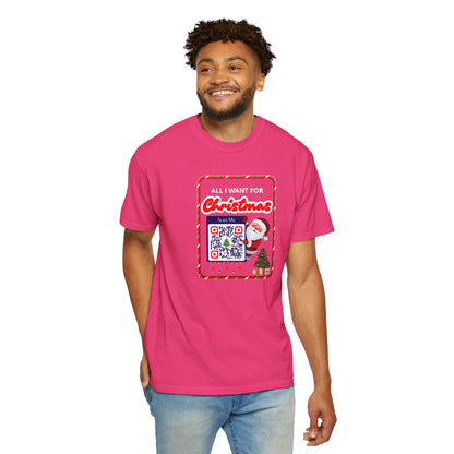 Unisex Christmas Spirit Garment-Dyed Shirt