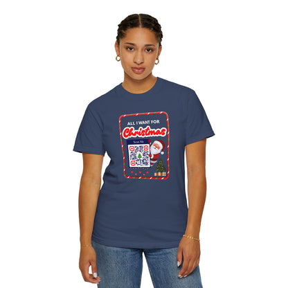 Unisex Christmas Spirit Garment-Dyed Shirt