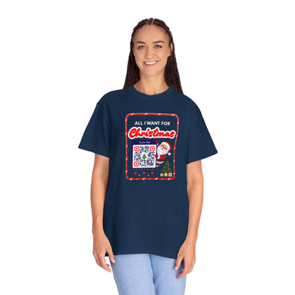Unisex Christmas Spirit Garment-Dyed Shirt