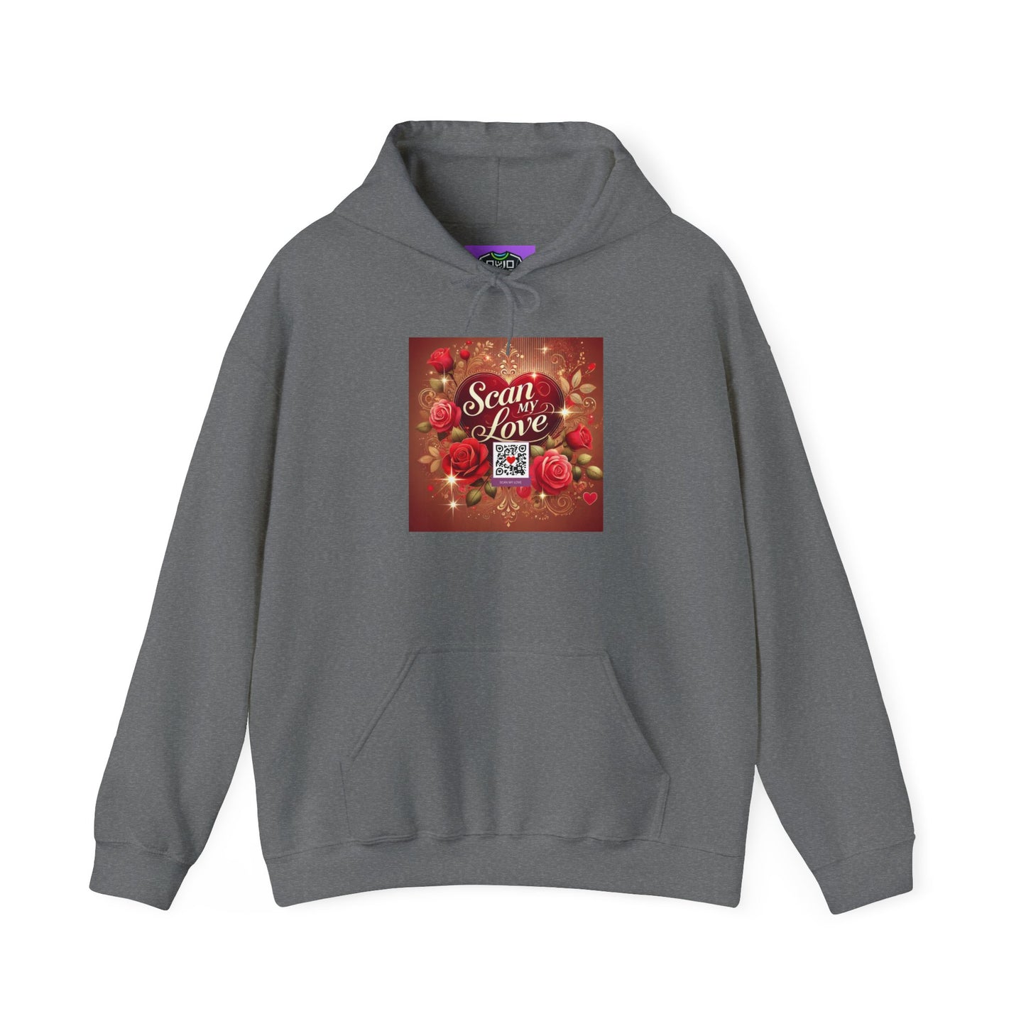 Scan My Love - Unisex Heavy Blend™ Hooded Sweatshirt