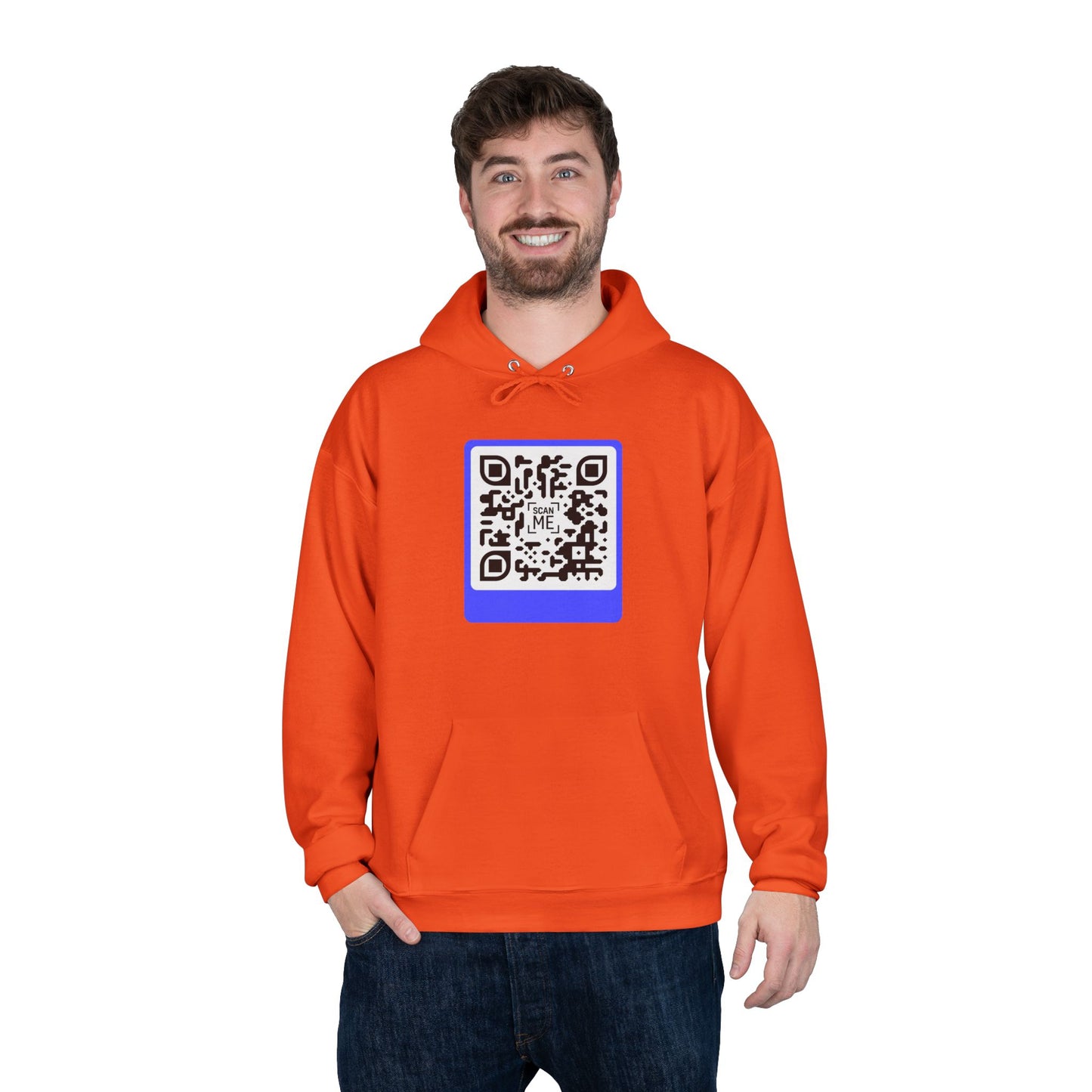 Scannable 'Smile' QR Code Hoodie