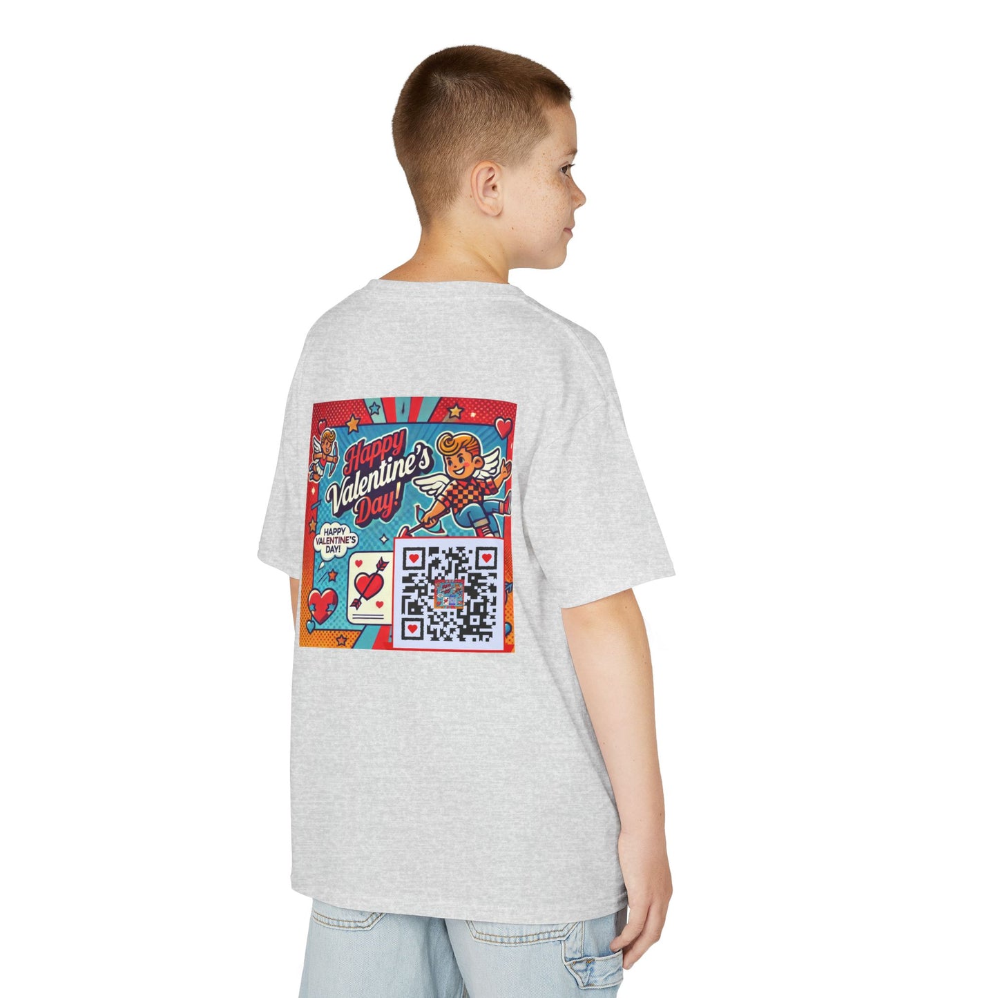 Valentines Day QR Code Kids Tee