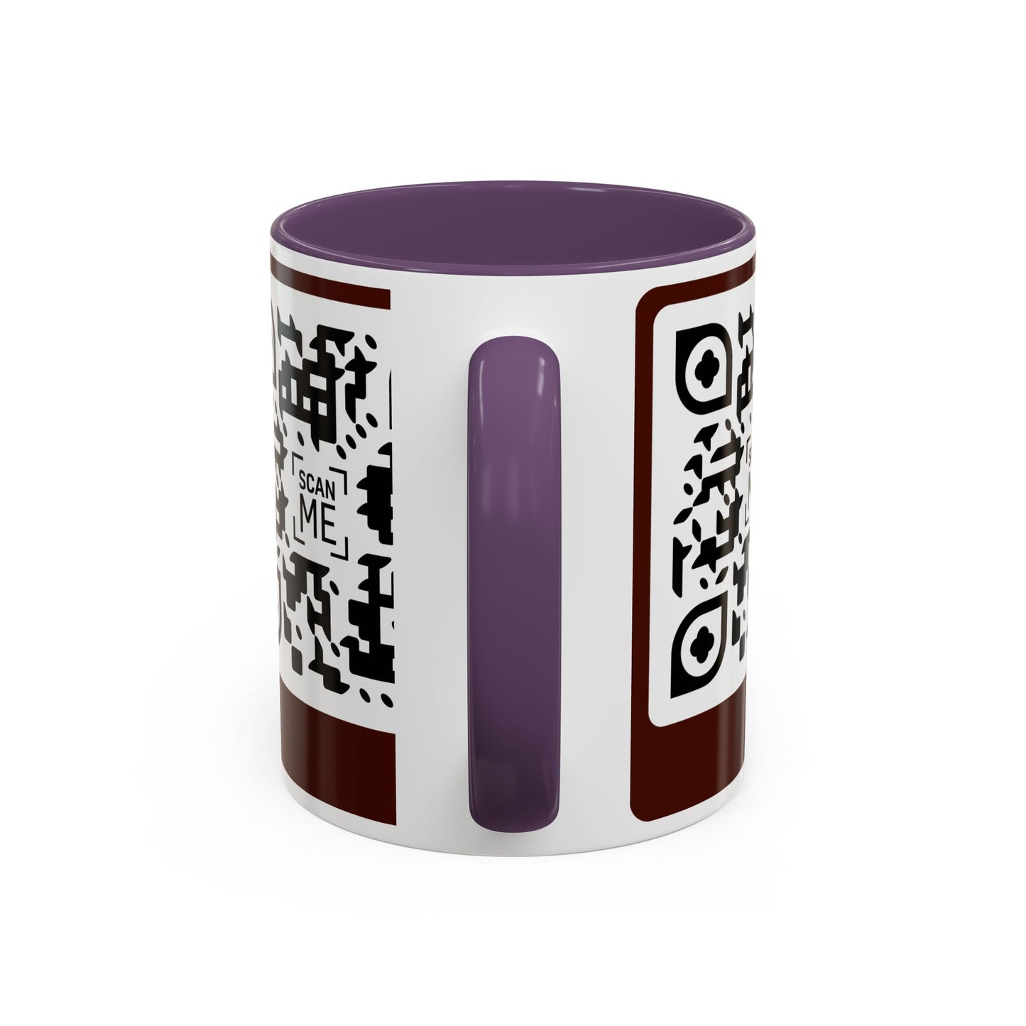 Coffee Mug, Scannable 'Smile' & 'Greatness' QR Code Design