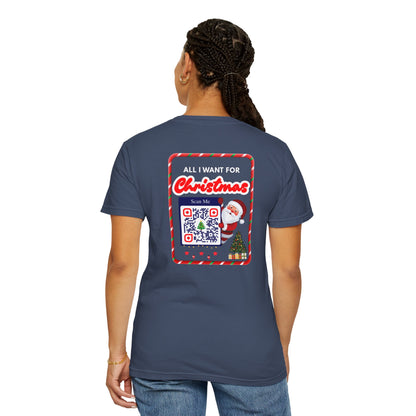 Unisex Christmas Spirit Garment-Dyed Shirt