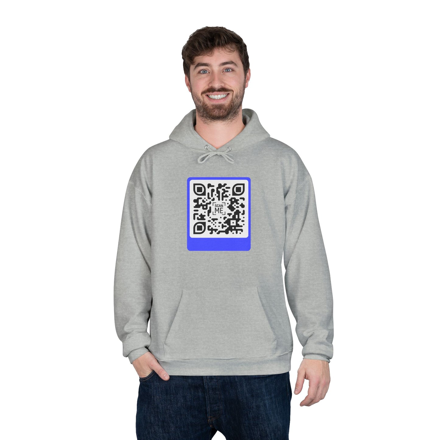 Scannable 'Smile' QR Code Hoodie