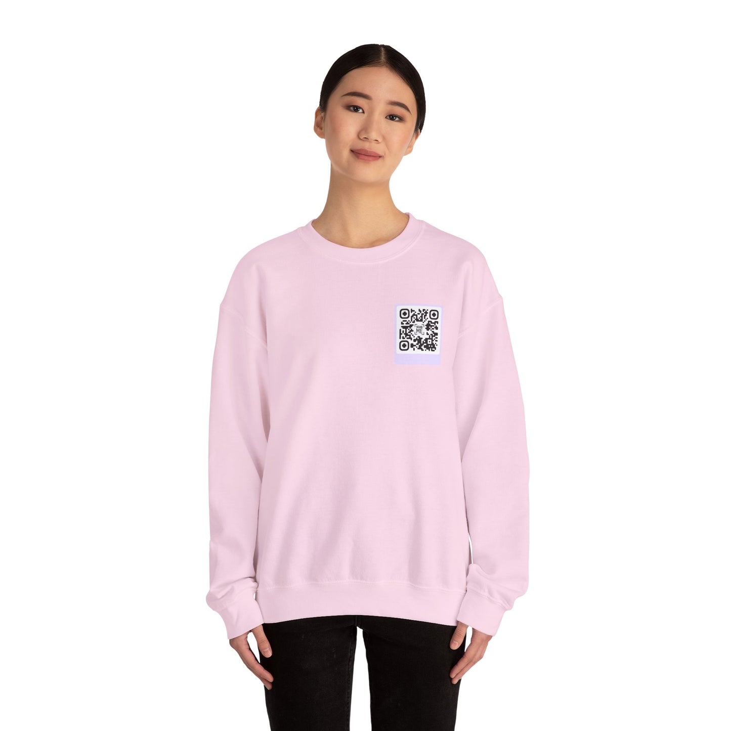 Scannable 'Someone Loves You' QR Crewneck Sweatshirt